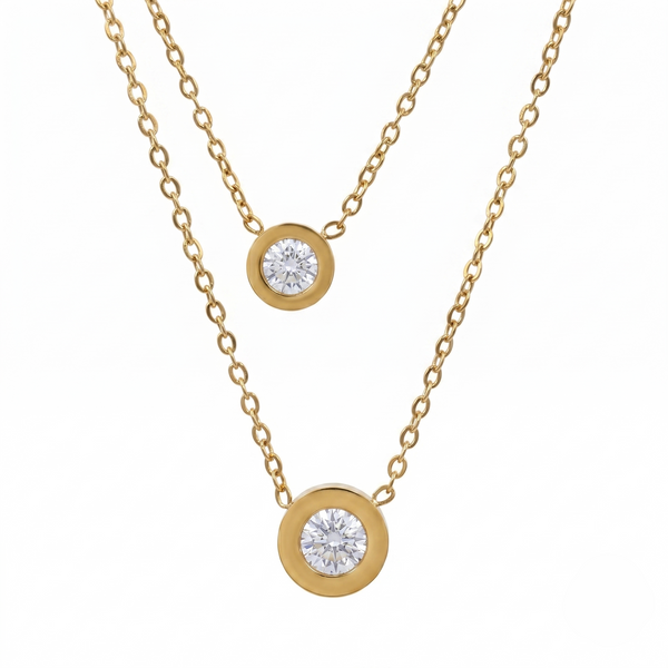 Halo Bezel Pendant