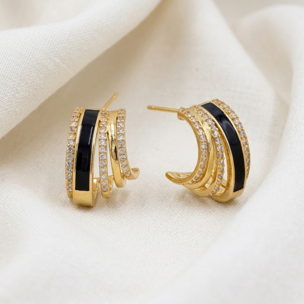 Noir Hoops