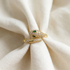 Emarald Snake Ring