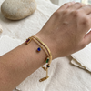 Gem Charm Snake Chain Bracelet