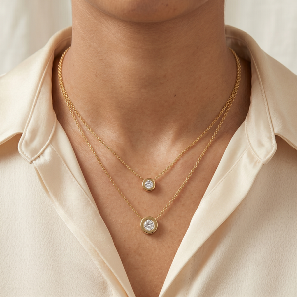 Halo Bezel Pendant
