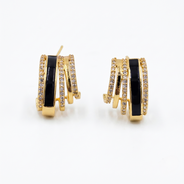 Noir Hoops
