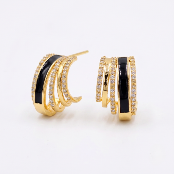 Noir Hoops